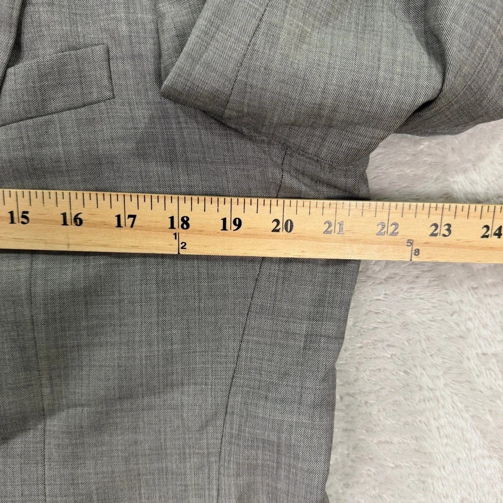 Vintage Hickey Freeman Boardroom Mens 42R Wool Suit Pants 35x28 Gray 2-Button